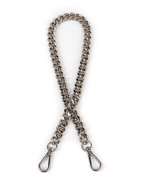 Lug Railrun Short Metal Shoulder Strap NWT Silver